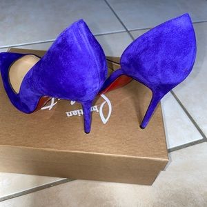 Christian LouisBouton IRIZA 100 veau velours purple pop size 39.5